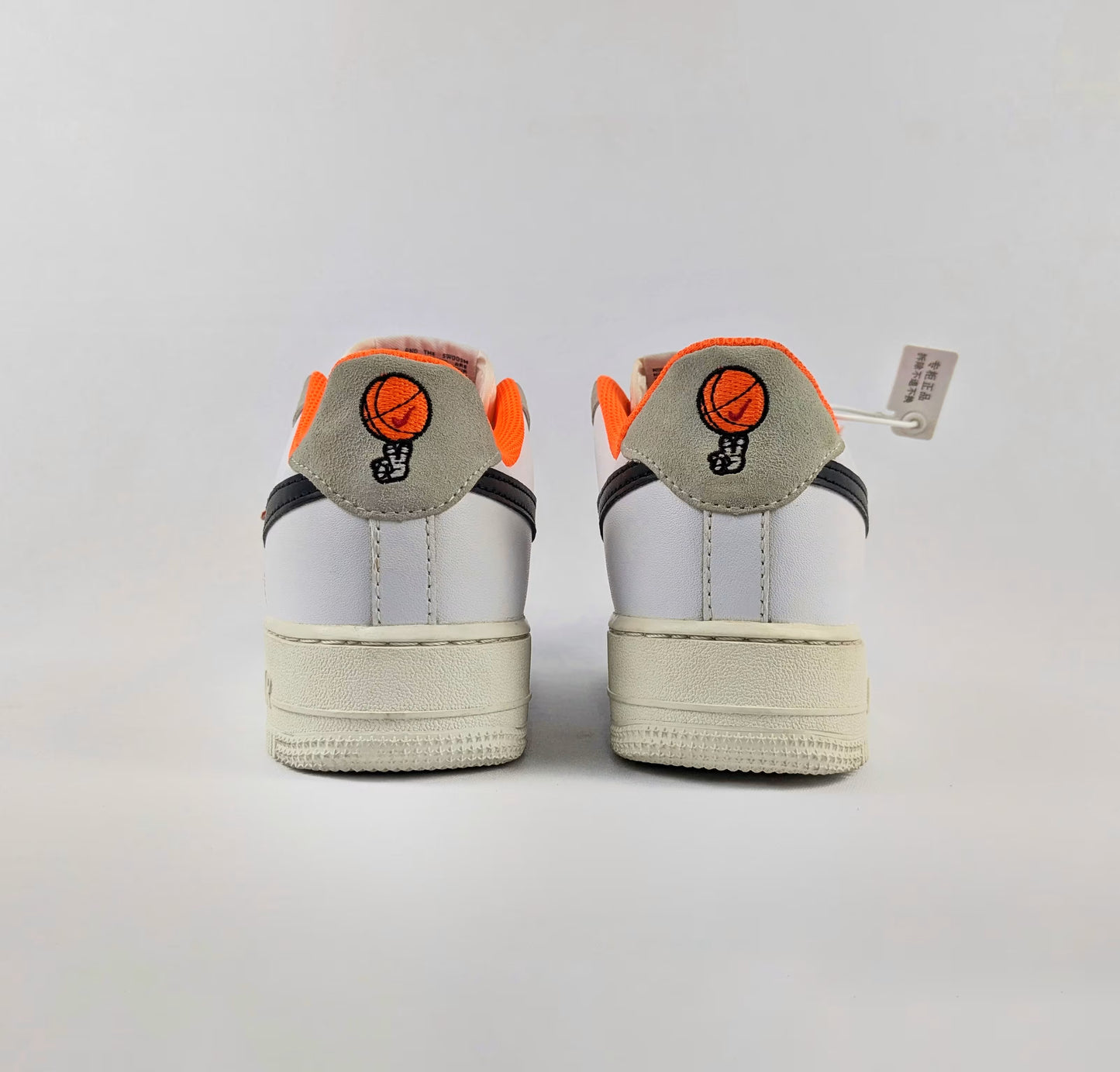 Nike Air Force 1 '07 LV8 'Hoops Pack White Total Orange' DX3357-100 - Overstocked