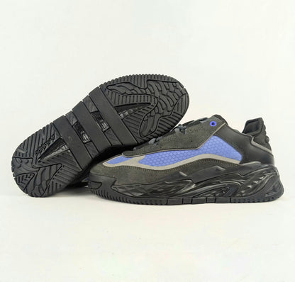 Adidas Originals Niteball Mens Sneaker Black Grey Blue Trainer - Overstocked