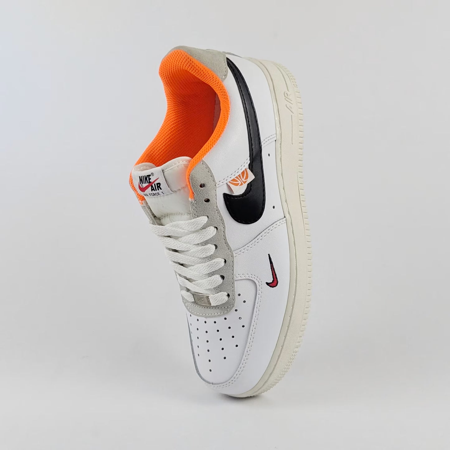 Nike Air Force 1 '07 LV8 'Hoops Pack White Total Orange' DX3357-100 - Overstocked