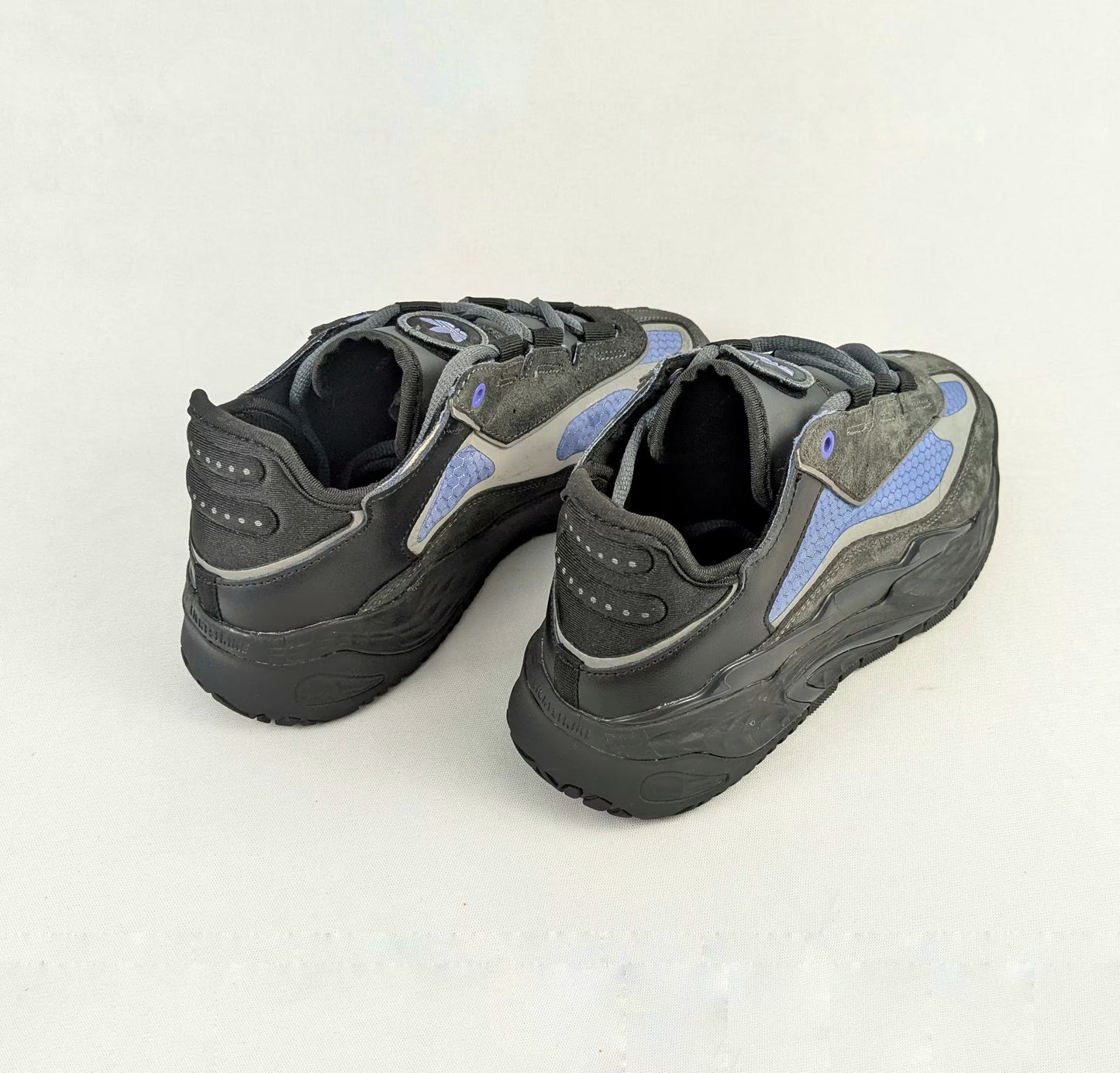 Adidas Originals Niteball Mens Sneaker Black Grey Blue Trainer - Overstocked