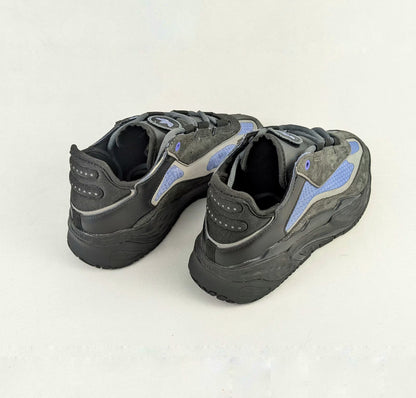 Adidas Originals Niteball Mens Sneaker Black Grey Blue Trainer - Overstocked